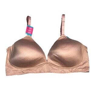 Vanity Fair Bra Size 40D Style 77164 Effortless Wireless Baked Blush Pink